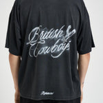 T-shirt uomo con stampa nera 100592 04STAINEDBLACK REPRESENT 