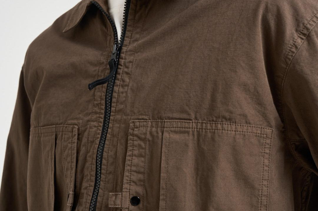 Giacca uomo stile camicia marrone 1200005 S0298V007C STONE ISLAND 