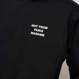 Felpa uomo girocollo nera SW149 CO127BL DROLE DE MONSIEUR 