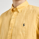 Camicia uomo in lino gialla 710966294 515 RALPH LAUREN 