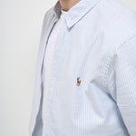 Camicia uomo a righe celeste 710549084 009 RALPH LAUREN 