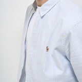 Camicia uomo a righe celeste 710549084 009 RALPH LAUREN 
