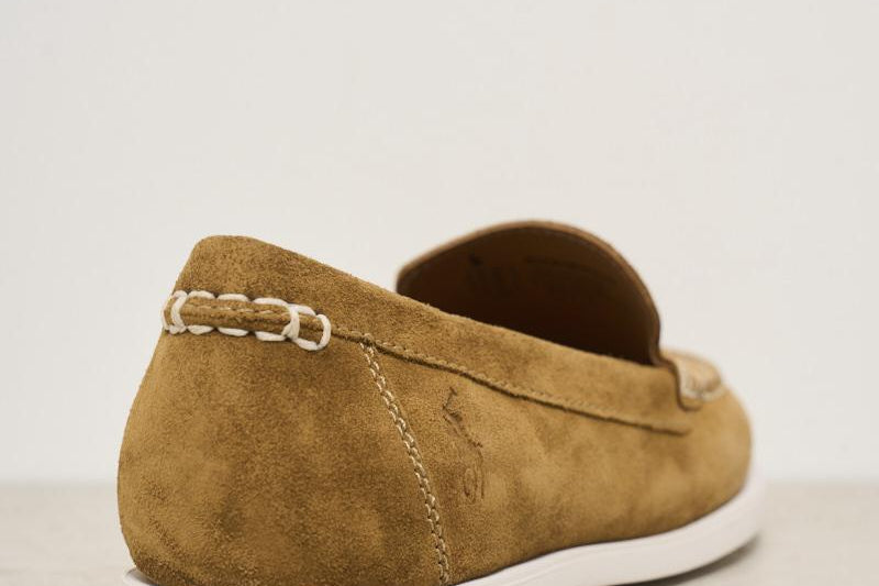 Mocassino uomo in suede marrone 803961293 003 RALPH LAUREN 