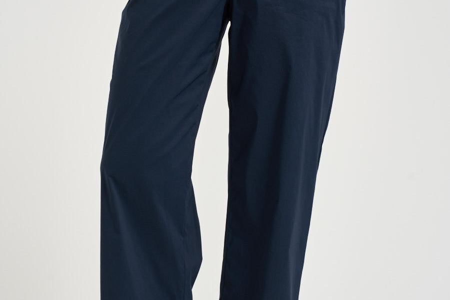 Pantalone donna in popeline blu notte L6SK86 N08 LIVIANA CONTI 