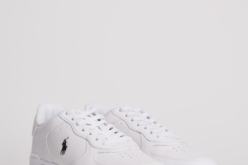 Sneakers uomo Masters Court bianche 809891791 009 RALPH LAUREN 