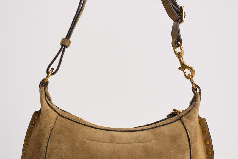 Borsa donna in suede Oskan Moon bag cammello PP0003FA A3C32MTPGO ISABEL MARANT 