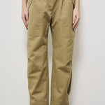 Pantalone donna verde carrot fit NATSA KHAKI IRO 