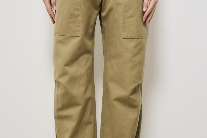 Pantalone donna verde carrot fit NATSA KHAKI IRO 