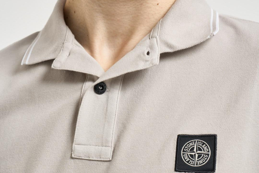 Polo uomo manica corta beige 2200010 S0018V0061 STONE ISLAND 