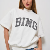 Felpa donna girocollo Jay bianca 11002 OFW1 ANINE BING 