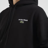 Felpa uomo con cappuccio con stampa multipla nera SH5947 031 LACOSTE 