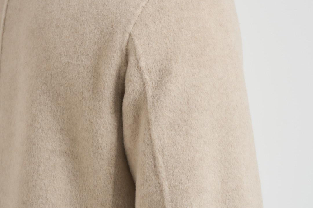 Cappotto uomo monopetto midi beige F09MUC952D 33023 MONTECORE 