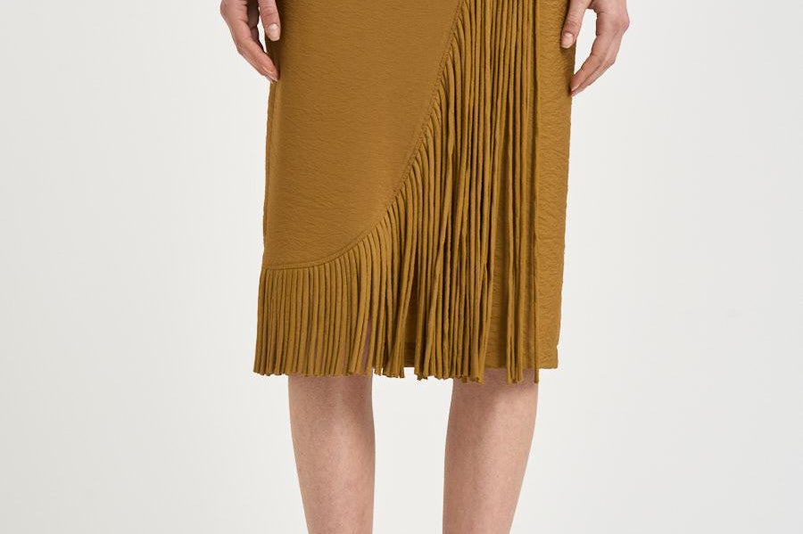 Gonna donna a portafoglio senape 106887 A3AYL25 PINKO 