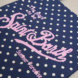 Borsa tote donna a pois blu ES.BAG 05335H MC2 SAINT BARTH 