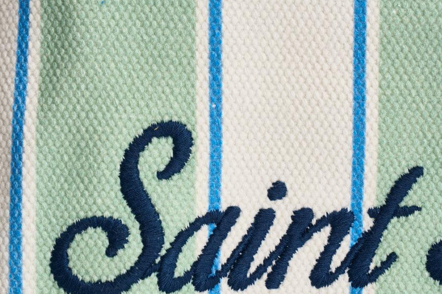 Borsa donna colette a righe verde e bianca COLETTE 00937L MC2 SAINT BARTH 