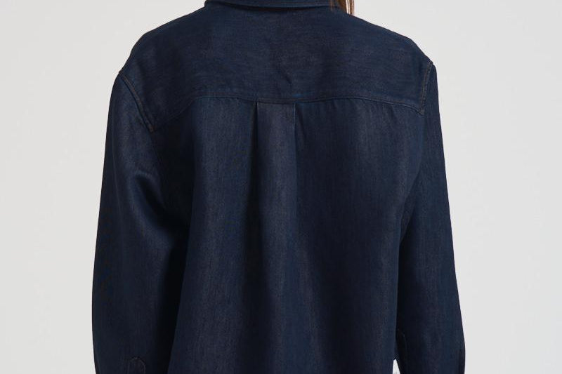 Camicia over in denim donna AZ01V86 BLU NINE IN THE MORNING 