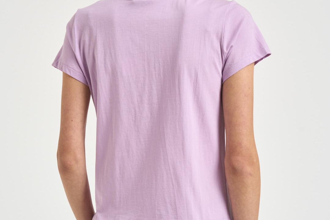 T-shirt donna girocollo lilla 211B14605 015 RALPH LAUREN 