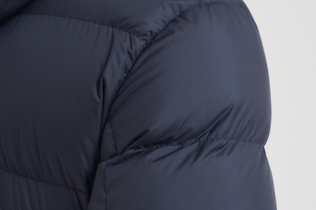 Piumino uomo trapuntato con cappuccio blu OU2087 3989 WOOLRICH 