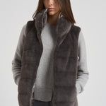 Piumino gilet eco fur donna PI002122D 9480 HERNO 