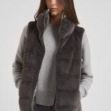 Piumino gilet eco fur donna PI002122D 9480 HERNO 