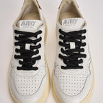 Sneakers donna Medalist Low bianca e cavallino leopardato AULW OC01 AUTRY 