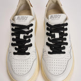 Sneakers donna Medalist Low bianca e cavallino leopardato AULW OC01 AUTRY 