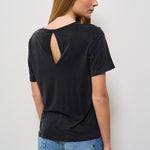 T-shirt donna girocollo nera 25709 10 RRD 