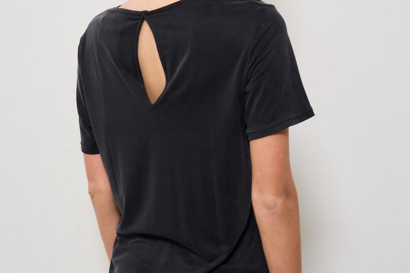 T-shirt donna girocollo nera 25709 10 RRD 