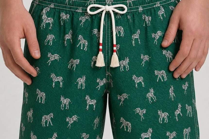 Costume uomo Zebra verde ZEBRAMANIA 51 MC2 SAINT BARTH 