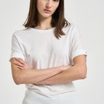 T-shirt donna girocollo bianca JG000312D 520561000 HERNO 