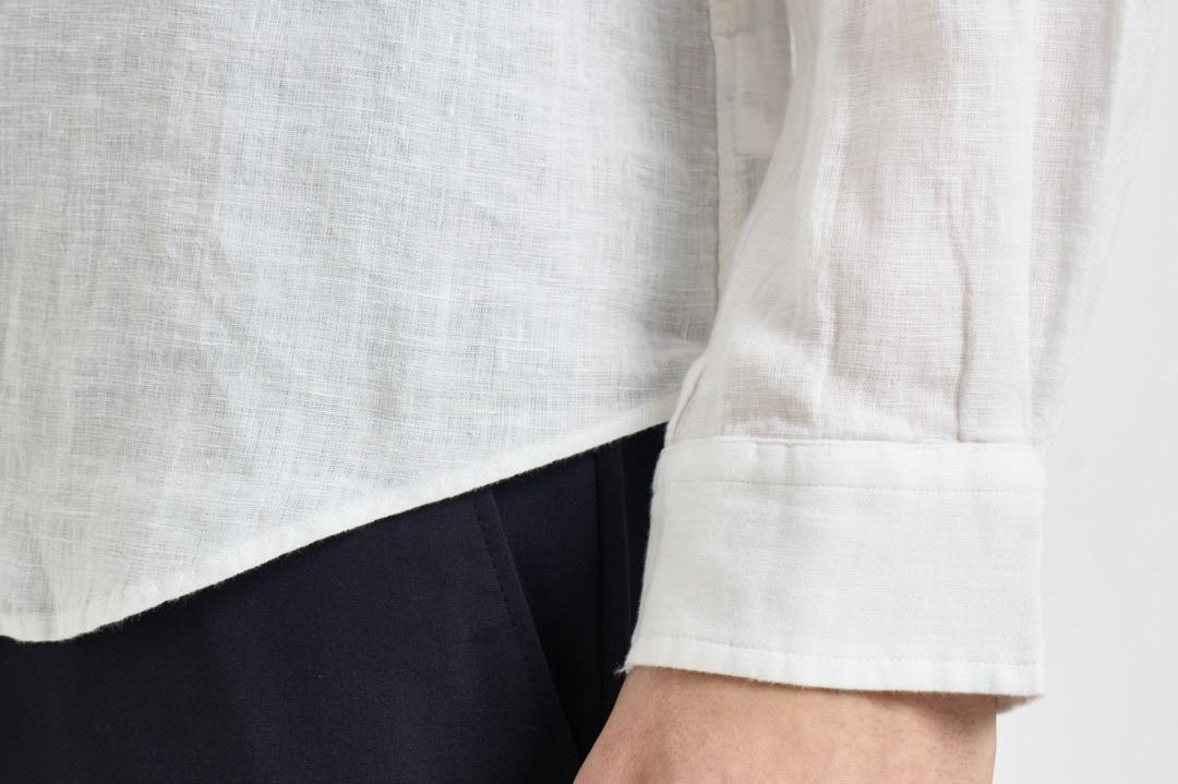 Camicia uomo in lino bianca 710968915 505 RALPH LAUREN 