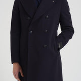 Cappotto uomo doppiopetto blu notte ARDEN 350001B5054 TAGLIATORE 