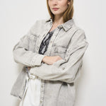 Camicia donna Alysson in denim grigio ALYSSON MIXEDGREY IRO 