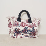 Borsa donna Vanity a palme bordeaux VANITY 02735H MC2 SAINT BARTH 