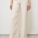 Pantalone donna wide-leg panna 173874 D7058020 INCOTEX 