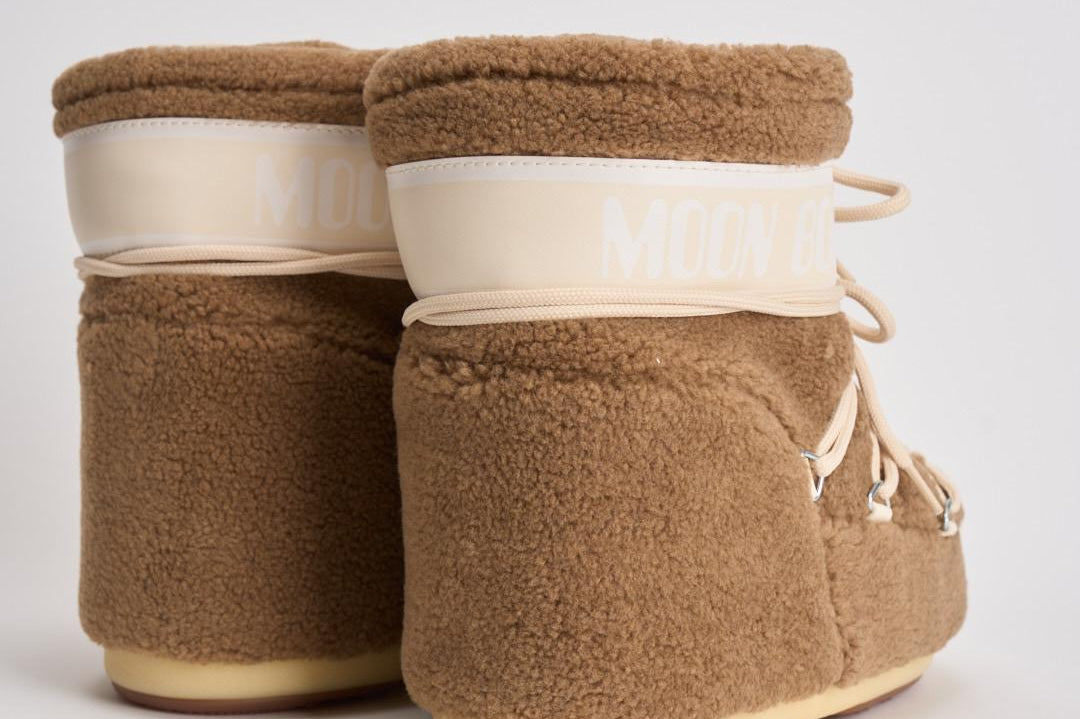 Stivale donna Icon Low in Teddy cammello 1409700 M047CAMEL MOON BOOT 