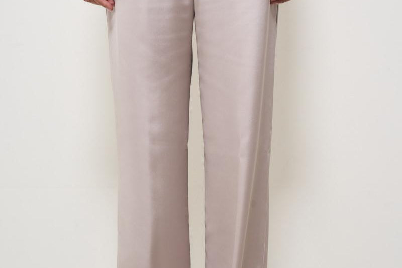 Pantaloni donna satinati rosa PT000008D 1985 HERNO 