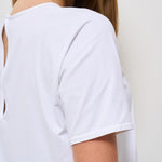 T-shirt donna girocollo bianca 25700 09 RRD 