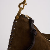 Borsa donna in suede Oskan soft zip marrone BF0066FB B2C06M50BZ ISABEL MARANT 