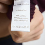 Felpa uomo girocollo bordeaux PO184 WO007WINE DROLE DE MONSIEUR 