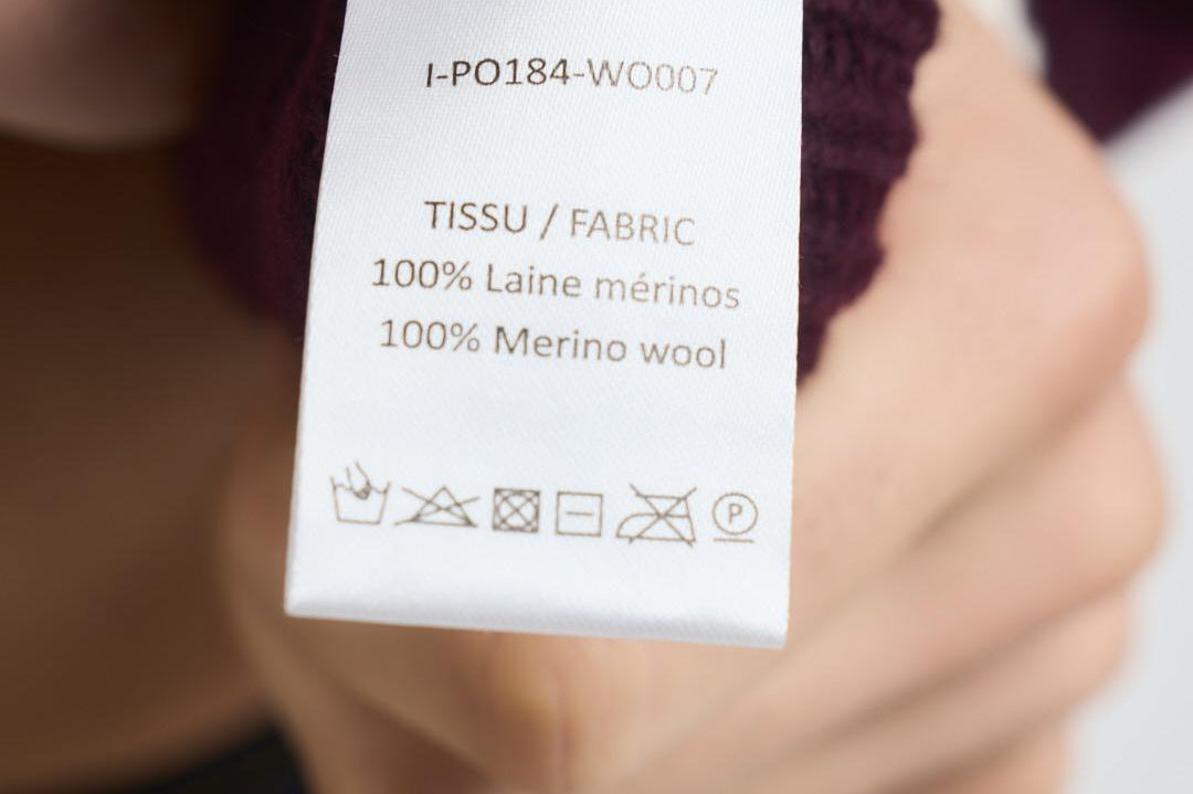 Felpa uomo girocollo bordeaux PO184 WO007WINE DROLE DE MONSIEUR 