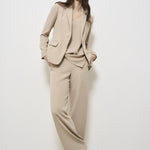 Blazer donna monopetto sabbia D420220 PANTY25003 P.a.r.o.s.h. 