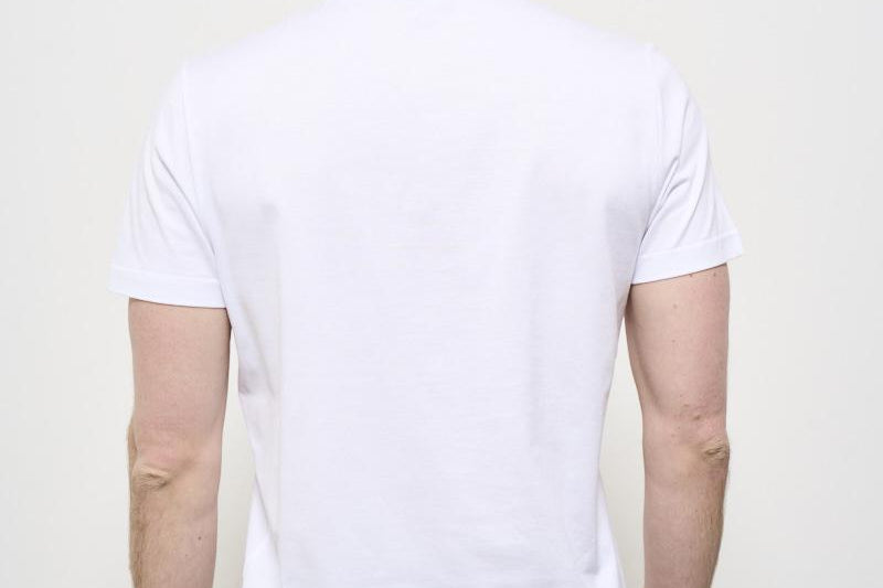 T-shirt uomo girocollo bianca US198 JF0271UZL4000 DONDUP 