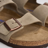 Sandalo arizona uomo in suede 951303U TAUPE BIRKENSTOCK 
