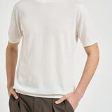 T-shirt uomo girocollo in maglia bianca 300421 25 KANGRA 