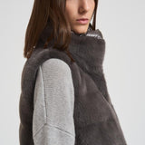 Piumino gilet eco fur donna PI002122D 9480 HERNO 