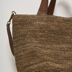 Borsa donna Mirozy in rafia marrone MIROZY DARKTEA IBELIV 