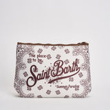 Pochette donna Aline bandana bianca e bordeaux ALINE 03131L MC2 SAINT BARTH 