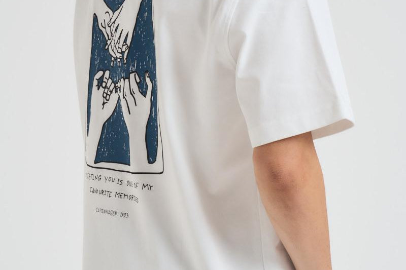 T-shirt uomo girocollo Saflorian con stampa U25300007 TOMEMORIES SAMSØE SAMSØE 