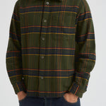 Camicia uomo a quadri verde 1000546 515 LES DEUX 
